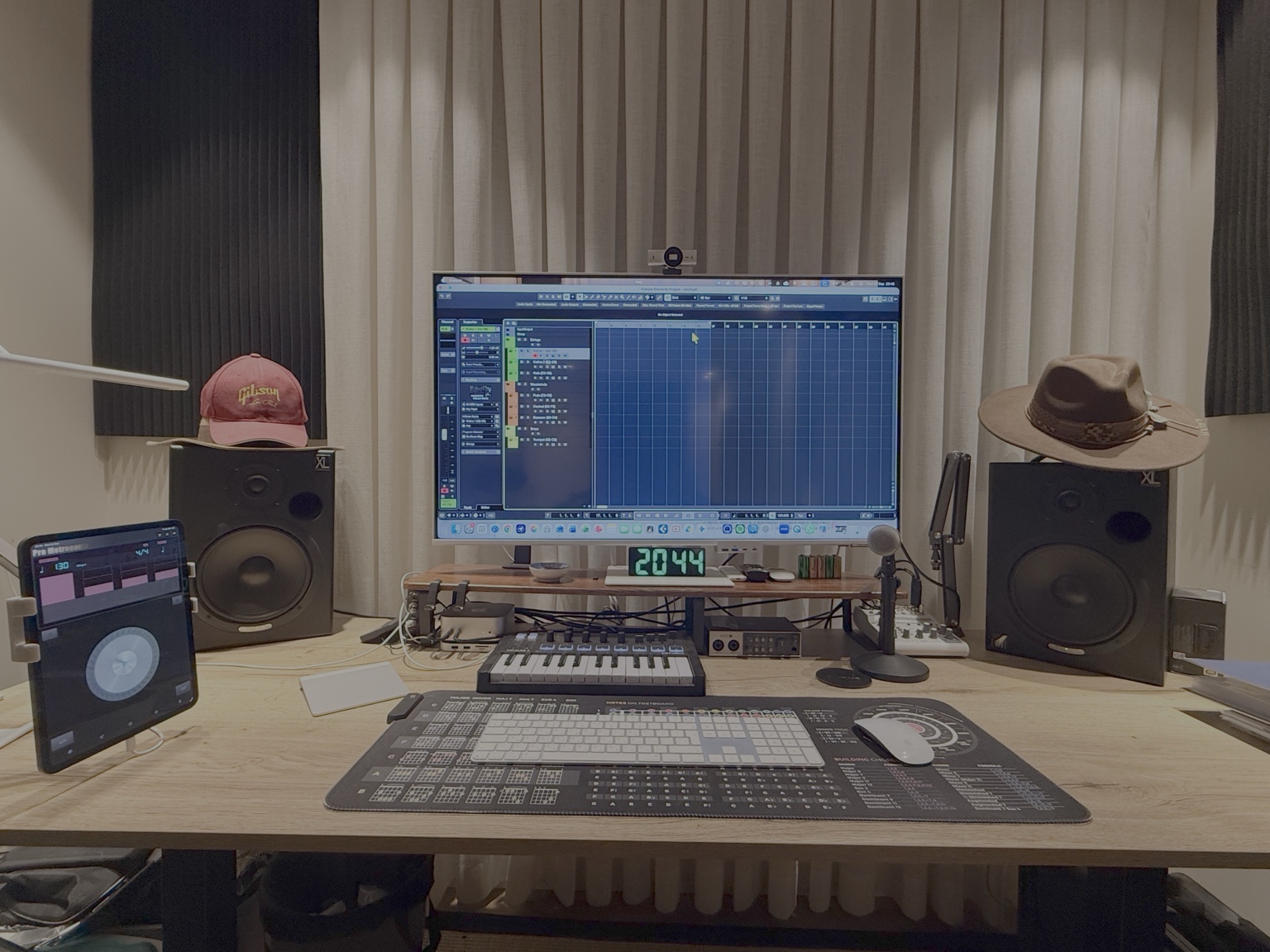Moshe's recording desk
